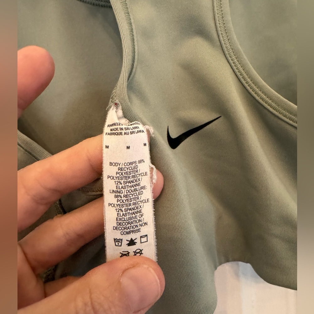 NIKE REBEL SWOOSH JUST DO IT DRI-FIT SPORTS BRA - Picture 5 of 6